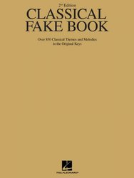Hal Leonard Corporation CLASSICAL FAKE BOOK (2nd Edition) - Over 850 Classical Themes and Melodies - melodie/akordy