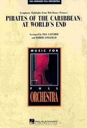Hal Leonard Corporation PIRATES OF THE CARIBBEAN: AT WORLD'S END full orchestra / partitura + party
