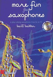 Hal Leonard MGB Distribution More Fun for Saxofones + CD     saxophone trios (AAT)