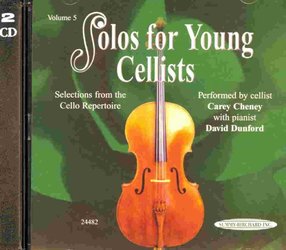 ALFRED PUBLISHING CO.,INC. SOLOS FOR YOUNG CELLISTS 5 - CD s klavírním doprovodem