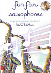 Hal Leonard MGB Distribution FUN FOR SAXOPHONES + CD / saxofonová tria (AAT)