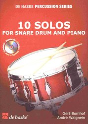 Hal Leonard MGB Distribution 10 SOLOS FOR SNARE DRUM&PIANO + CD