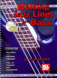 MEL BAY PUBLICATIONS Walking Jazz Lines for Bass + CD