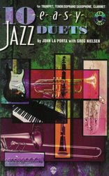 Warner Bros. Publications 10 EASY JAZZ DUETS + CD  -  Bb instrument