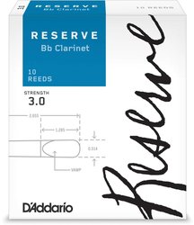 D'Addario RESERVE plátky pro B klarinet tvrdost 3 - ks