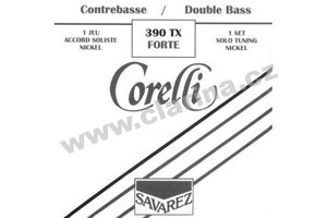 Savarez Corelli Forte 390 TX - sada strun pro kontrabas, sólové ladění