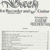 Hal Leonard Corporation BACH FOR RECORDER&GUITAR / zobcová flétna + kytara