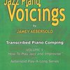 JAMEY AEBERSOLD JAZZ, INC Jazz Piano Voicings from How to Play Jazz and Improvise by Jamey Aebersold