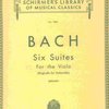 SCHIRMER, Inc. SIX SUITES by BACH - viola