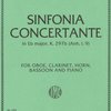 International Music Company MOZART - SINFONIA CONCERTANTE, Eb major, K. 297b pro hoboj, klarinet, lesní roh, fagot a klavír