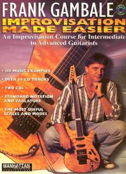 Warner Bros. Publications IMPROVISATION MADE EASIER by Frank Gambale + 2x CD / kytara + tabulatura