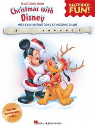 Hal Leonard Corporation Recorder Fun! - Christmas with DISNEY / písničky ve snadné úpravě pro zobcovou flétnu