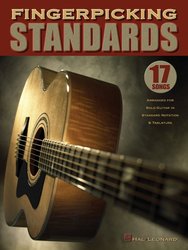 Hal Leonard Corporation Fingerpicking STANDARDS - 17 songs arranged for solo guitar / kytara + tabulatura