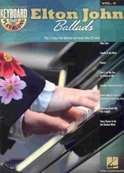 Hal Leonard Corporation KEYBOARD PLAY ALONG 9 - Elton John Ballads + CD  klavír/zpěv/kytara