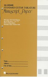 Hal Leonard Corporation MANUSCRIPT PAPER (Notový papir) - STANDARD GUITAR TABLATURE