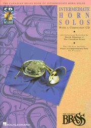 Hal Leonard Corporation THE CANADIAN BRASS - INTERMEDIATE HORN SOLOS + CD  lesní roh (f horn) a klavír