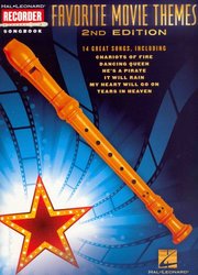 Hal Leonard Corporation RECORDER Songbook - FAVORITE MOVIE THEMES (2nd edition) - zpěvník pro zobcovou flétnu