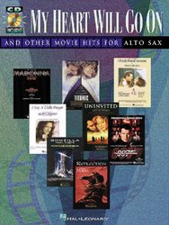 Hal Leonard Corporation MY HEART WILL GO ON and Other Movie Hits + CD / altový saxofon