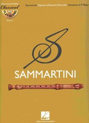 Hal Leonard Corporation CLASSICAL PLAY ALONG 2 - SAMMARTINI: Concerto in F Major + CD / zobcová flétna