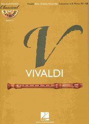 Hal Leonard Corporation CLASSICAL PLAY ALONG 13 - VIVALDI: Concerto in A Minor, RV 108 + CD / zobcová flétna
