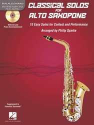 Hal Leonard Corporation CLASSICAL SOLOS for ALTO SAXOPHONE + CD / altový saxofon + klavír