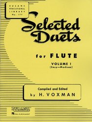 RUBANK Selected Duets for Flute 1 (easy-medium) / Vybraná dueta pro příčné flétny (snadné - středně náročné)