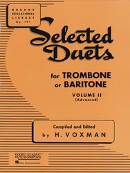 RUBANK Selected Duets for Trombone 2 / Vybraná dueta pro pozouny (trombóny) 2 (pokročilý)