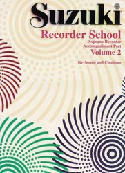 String Letter Publishing SUZUKI SOPRANO RECORDER SCHOOL 2 - piano accompaniment