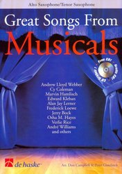 Hal Leonard MGB Distribution Great Songs from Musicals + CD //  Alto / Tenor Saxophone