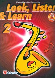 Hal Leonard MGB Distribution LOOK, LISTEN&LEARN 2 + CD    method for alt sax