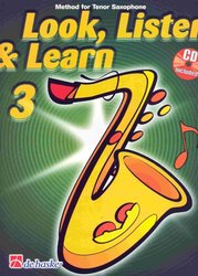 Hal Leonard MGB Distribution LOOK, LISTEN&LEARN 3 + CD method for tenor sax