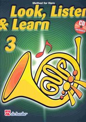 Hal Leonard MGB Distribution LOOK, LISTEN&LEARN 3 + CD   method for horn
