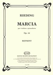 EDITIO MUSICA BUDAPEST Music P Rieding, Oscar: Marcia,  Op.44 - housle&klavír