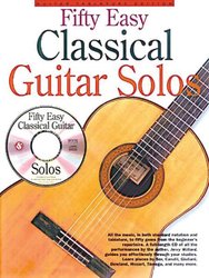 Amsco Publications Fifty Easy Classical Guitar Solos + CD / jednoduchá kytara + tabulatura