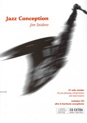 ADVANCE MUSIC JAZZ CONCEPTION + CD / alto sax - 21 solo etudes for jazz phrasing, interpretation and improvisation