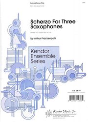 Kendor Music, Inc. Scherzo For Three Saxophones -  alto sax trio