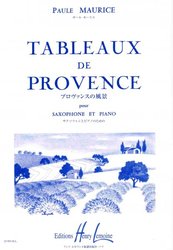 Editions Henry Lemoine TABLEAUX DE PROVENCE by Paule Maurice for Alto Sax&Piano