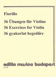 EDITIO MUSICA BUDAPEST Music P 36 Exercises for Violin by Federigo Fiorillo
