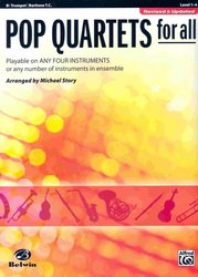 Belwin-Mills Publishing Corp. POP QUARTETS FOR ALL (Revised and Updated) level 1-4 //  trumpeta