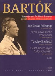 EDITIO MUSICA BUDAPEST Music P BARTÓK: TEN SLOVAK FOLKSONGS / Deset slovenských lidových písní pro housle a klavír