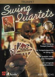 Hal Leonard MGB Distribution SWING QUARTETS + CD   trumpet quartets