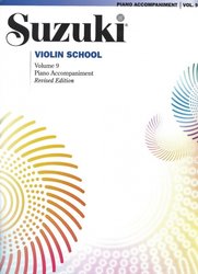 String Letter Publishing SUZUKI VIOLIN SCHOOL volume 9 - klavírní doprovod