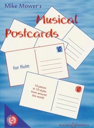 Boosey&Hawkes, Inc. MUSICAL POSTCARDS + CD / příčná flétna