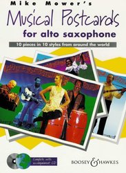 Boosey&Hawkes, Inc. MUSICAL POSTCARDS + CD / altový saxofon