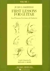 RICORDI AMERICANA First Lesson for Guitar by Julio S.Sagreras - volume 1
