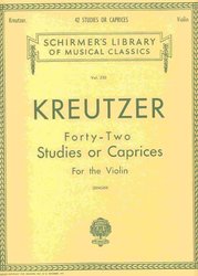SCHIRMER, Inc. KREUTZER - 42 Studies or Caprices for the Violin