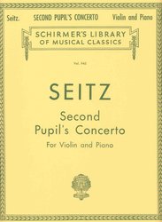 SCHIRMER, Inc. SEITZ - Pupil's Concerto No. 2 in G Major, Op. 13 - housle&klavír