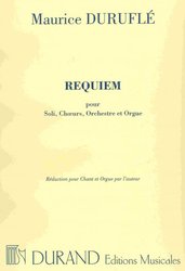 BMG PUBLICATIONS s.r.l. REQUIEM, OP. 9 by Maurice Duruflé  / SATB&organ