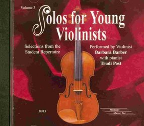 ALFRED PUBLISHING CO.,INC. SOLOS FOR YOUNG VIOLINISTS 3 - CD s klavírním doprovodem