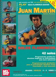 MEL BAY PUBLICATIONS Solos Flamencos Guitar with Juan Martín 1 + CD&DVD / kytara + tabulatura